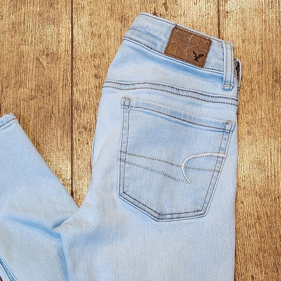 AMERICAN EAGLE Super Stretch Jegging Jeans - Sz 0 - Picture 4 of 6